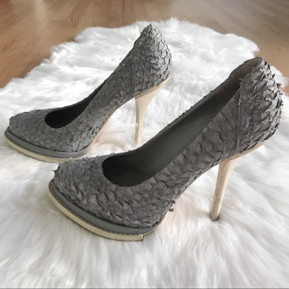 ⚡️HP⚡️Alexander Wang • Aida Grey Platform Heels - Picture 2 of 6